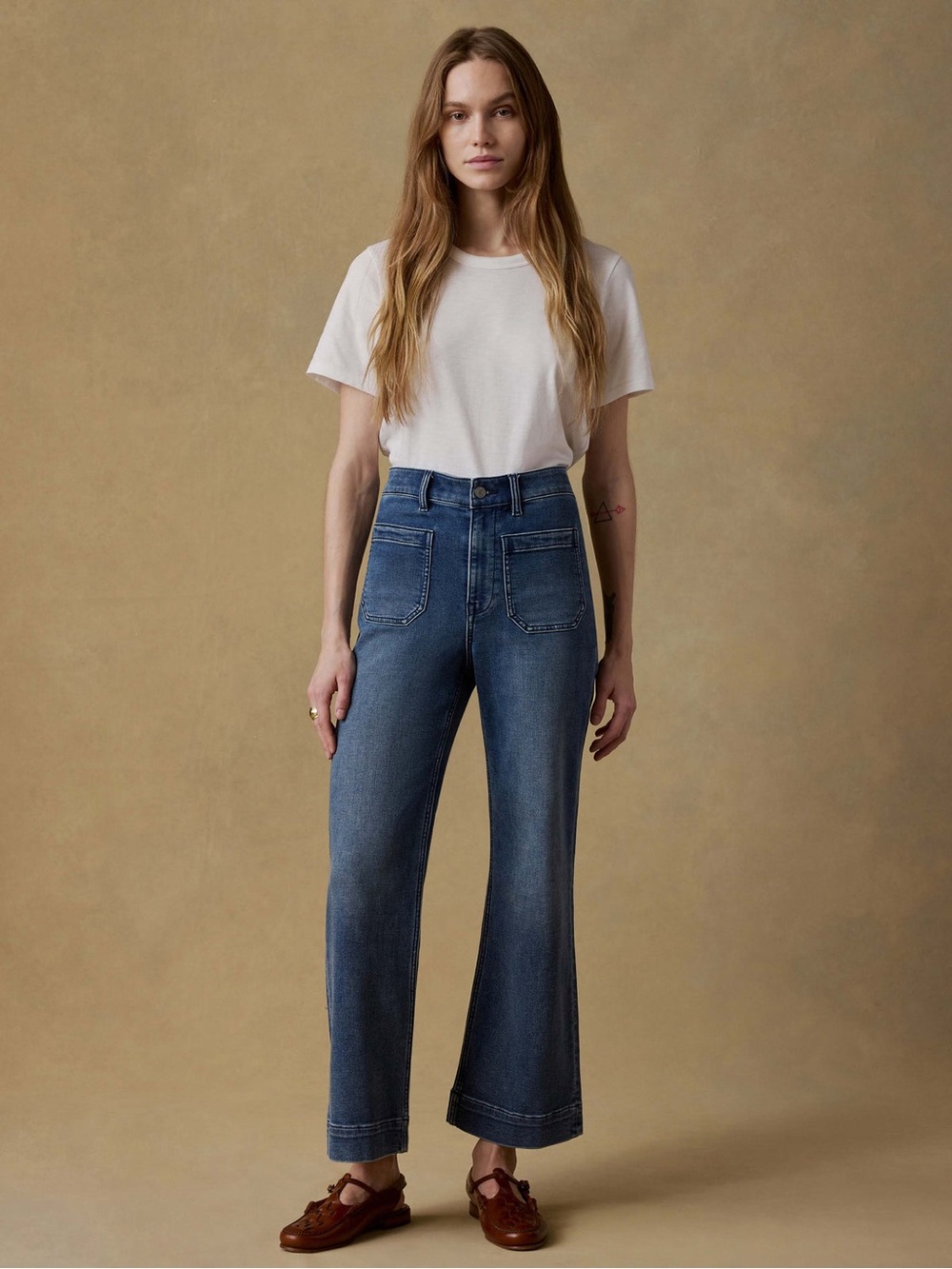 Faherty Stretch Terry Patch Pocket Ankle Pants Size 29